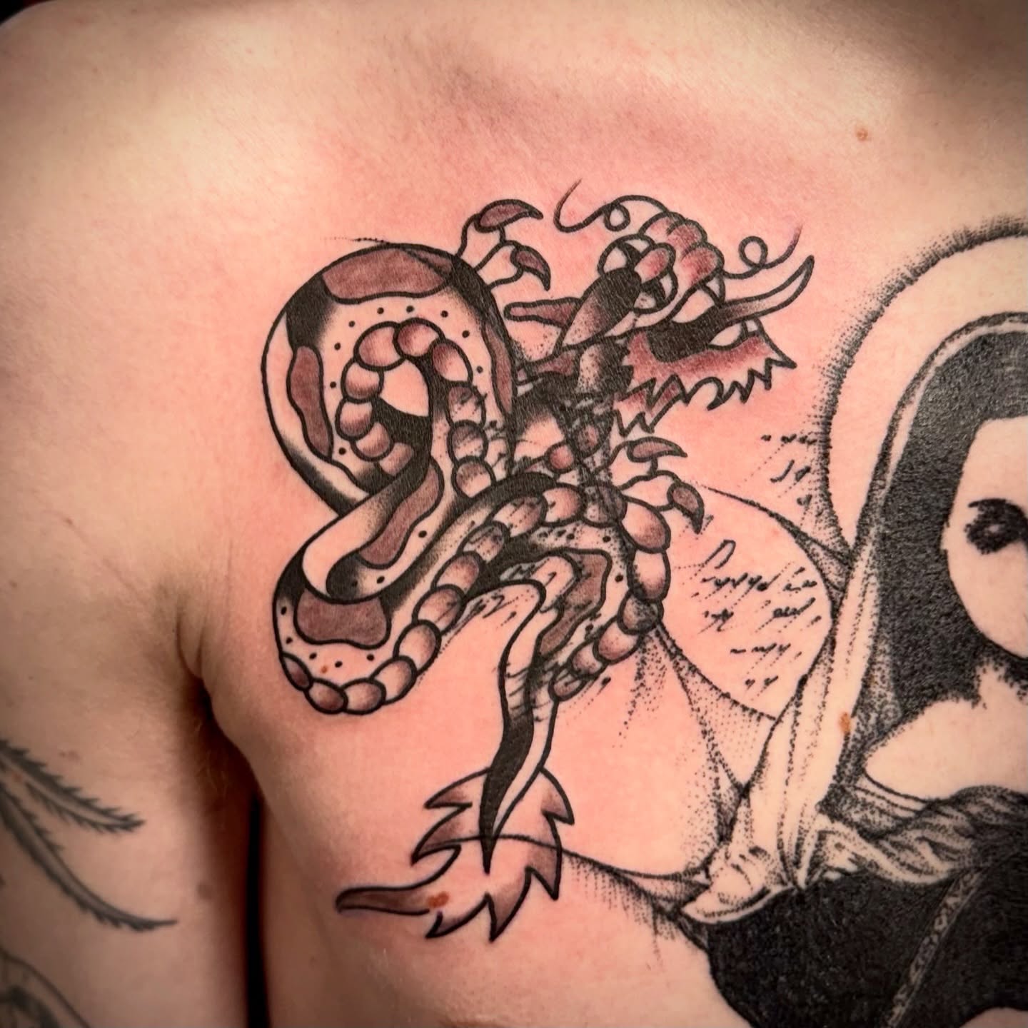 Tattoo by @kane.the.tattooer — american_traditional, dotwork