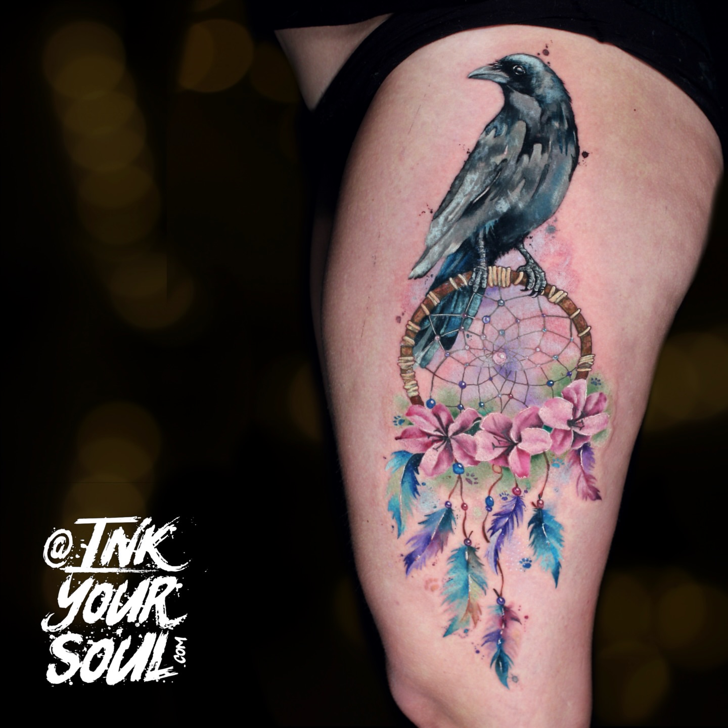 Tattoo by @inkyoursoul — watercolor, realism