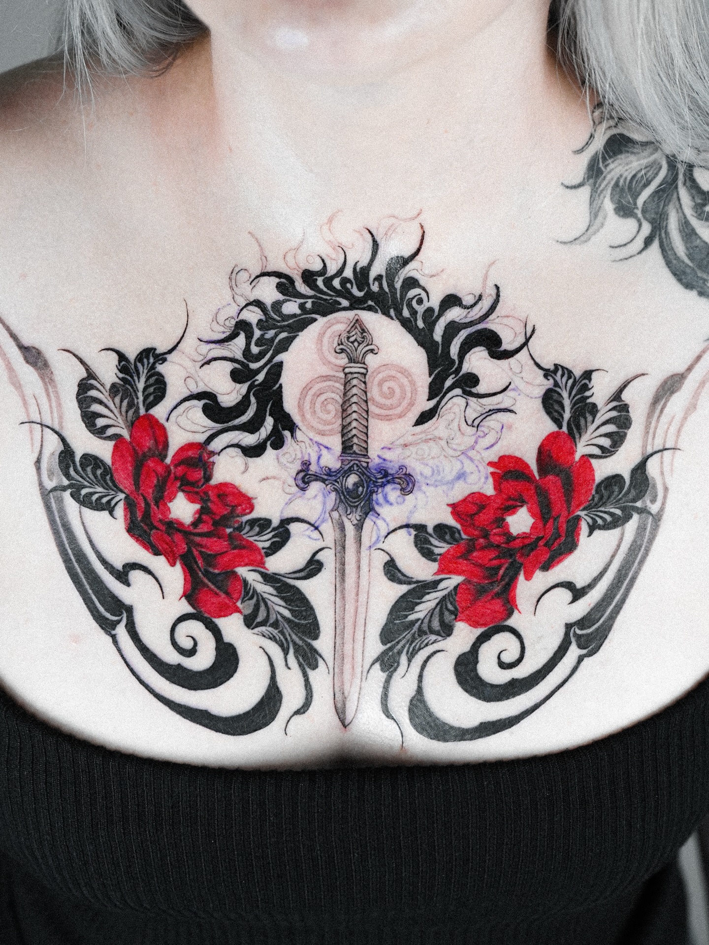 Tattoo by @a_flow_to — neo_traditional, ornamental