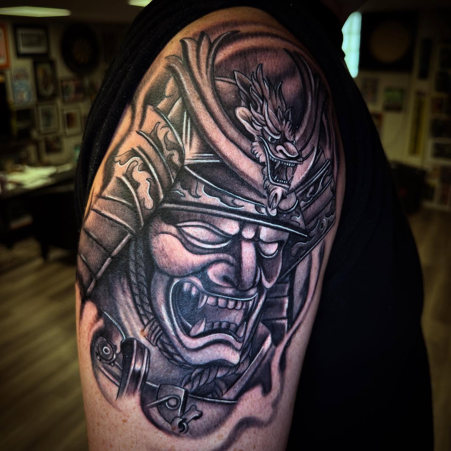 Tattoo by @justinxtattooer — black_and_grey, realism