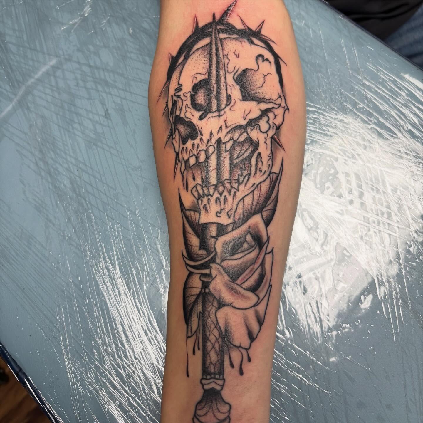 Tattoo by @thegonz541 β black_and_grey, realism