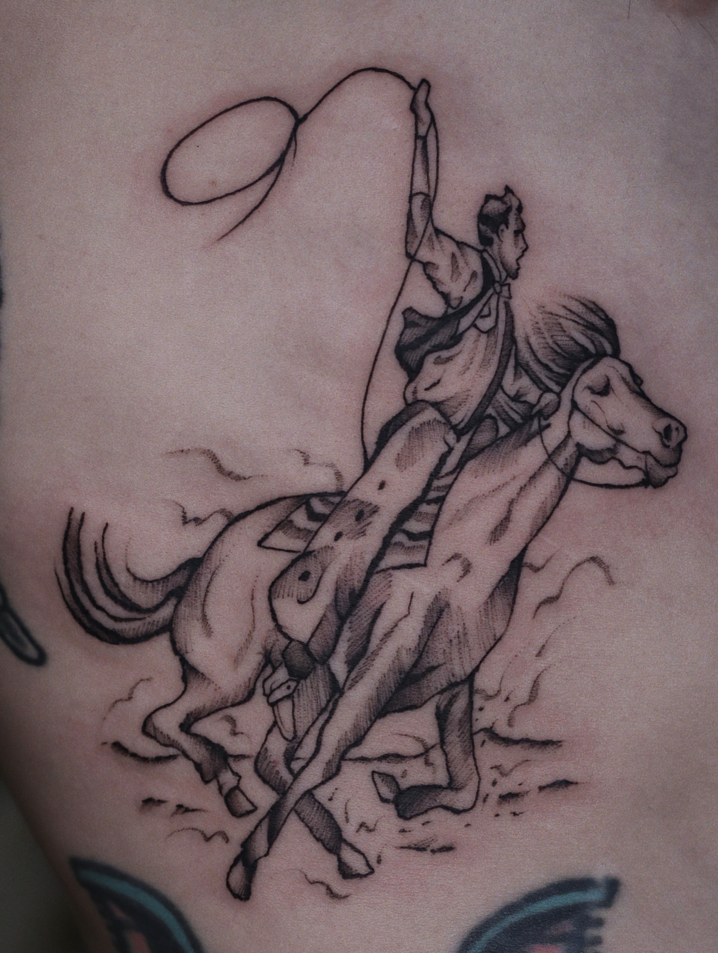 Tattoo by @nik.checots — black_and_grey