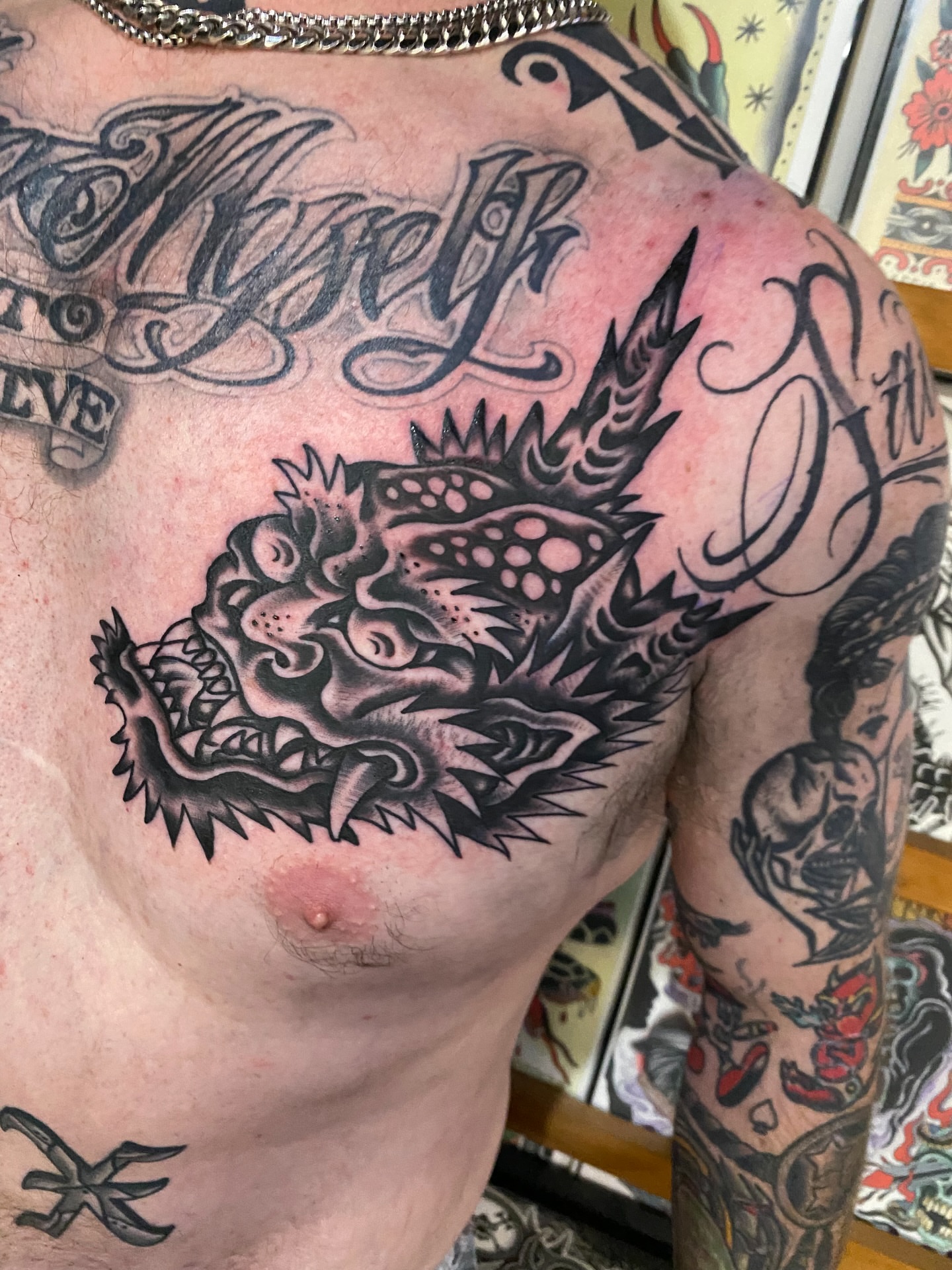 Tattoo by @sean_drennen — american_traditional, black_and_grey