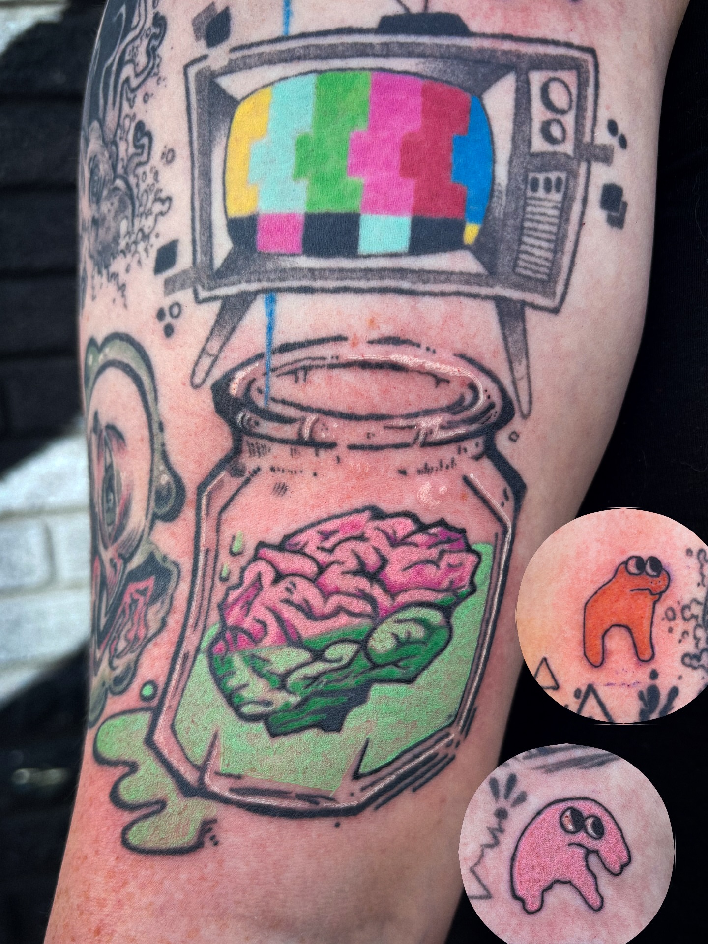 Tattoo by @smellsrotten — new_school, dotwork
