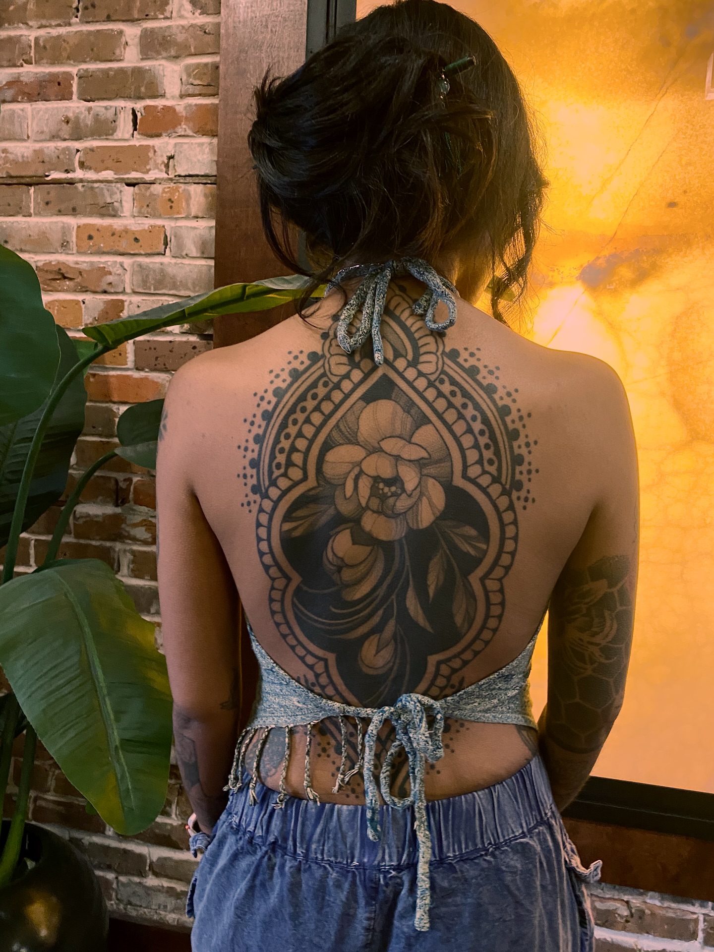 Tattoo by @n.dickinson — dotwork, ornamental