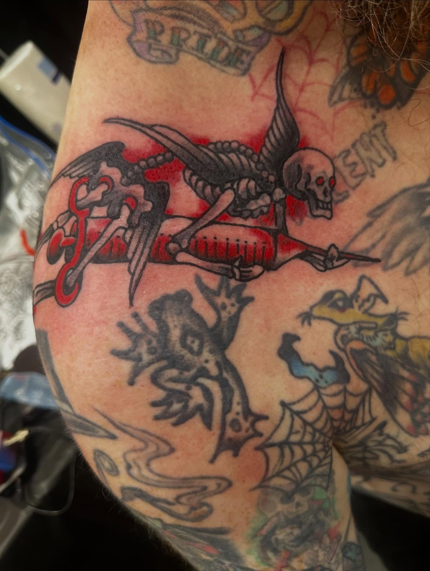 Tattoo by @n8harmon — american_traditional, dotwork