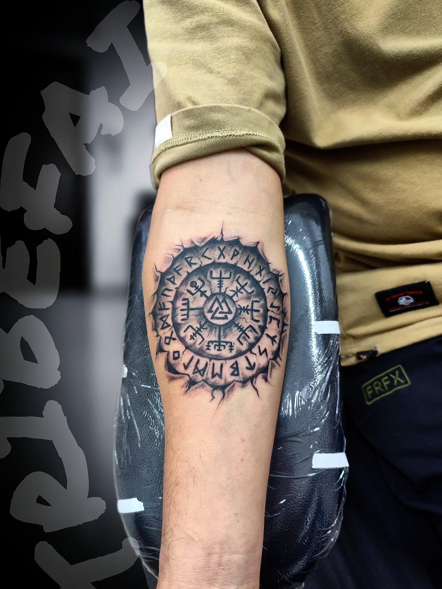 Tattoo by @tribe_tattoo — black_and_grey