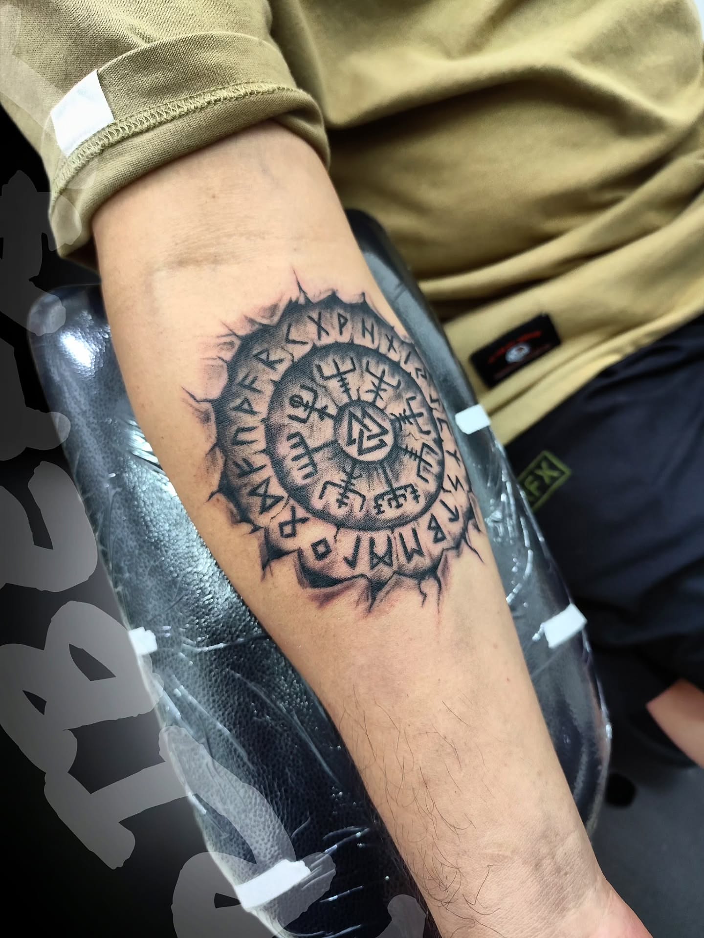 Tattoo by @tribe_tattoo — black_and_grey