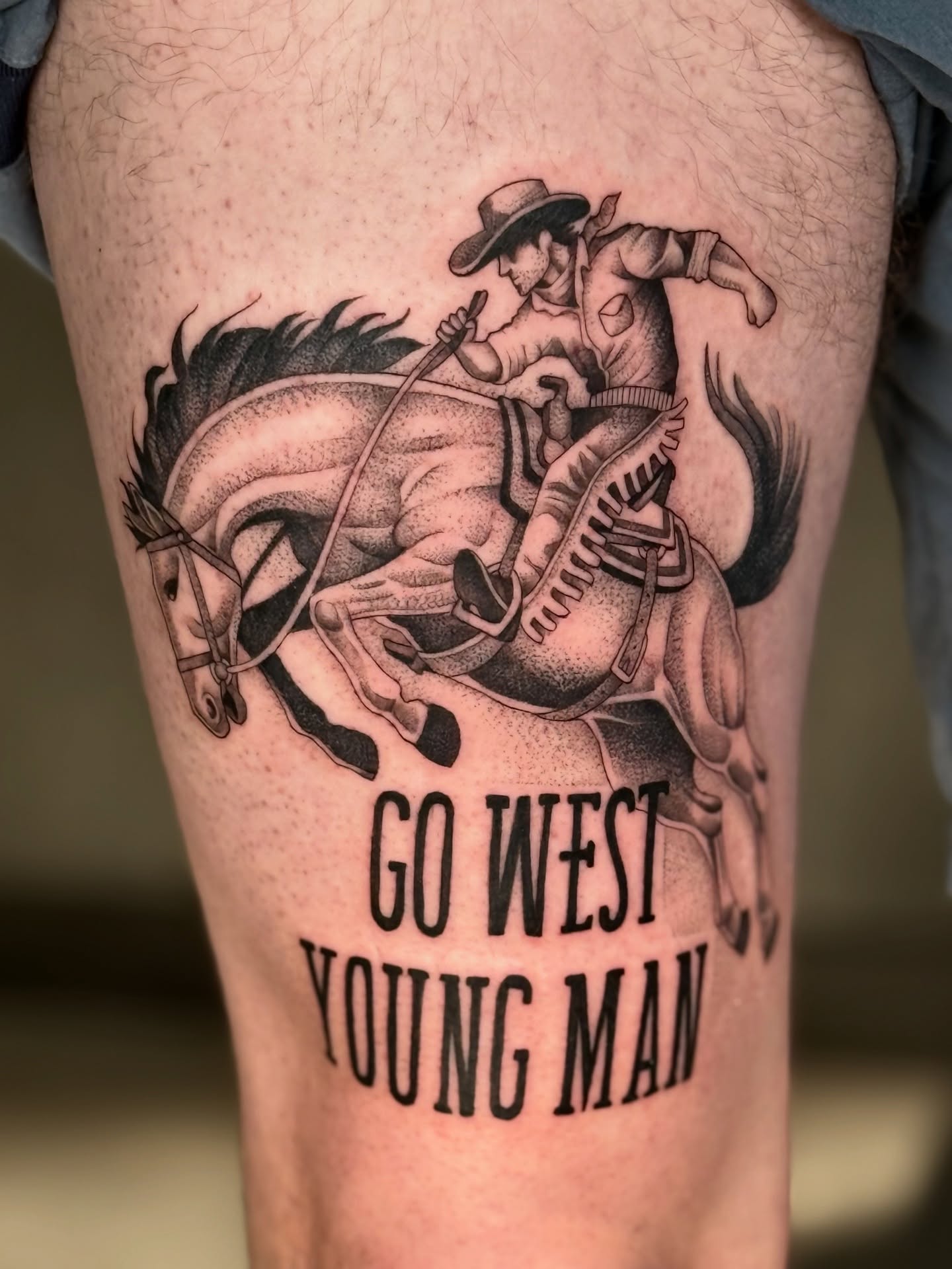 Tattoo by @milesromerotattoos — black_and_grey, realism
