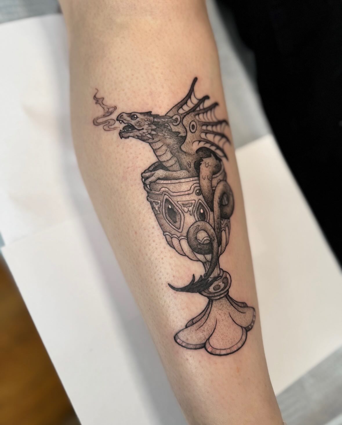Tattoo by @hillary_blair — black_and_grey