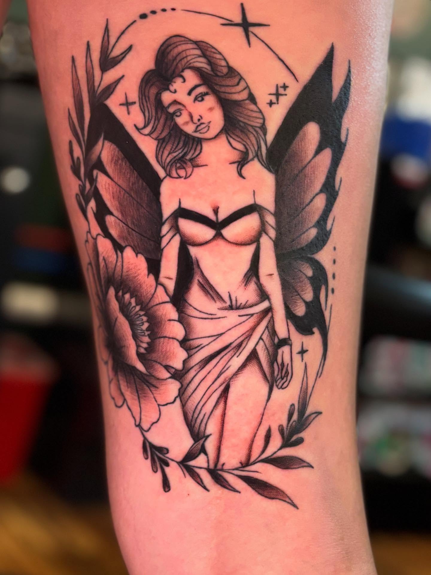 Tattoo by @tattoosbyjonb — american_traditional, black_and_grey