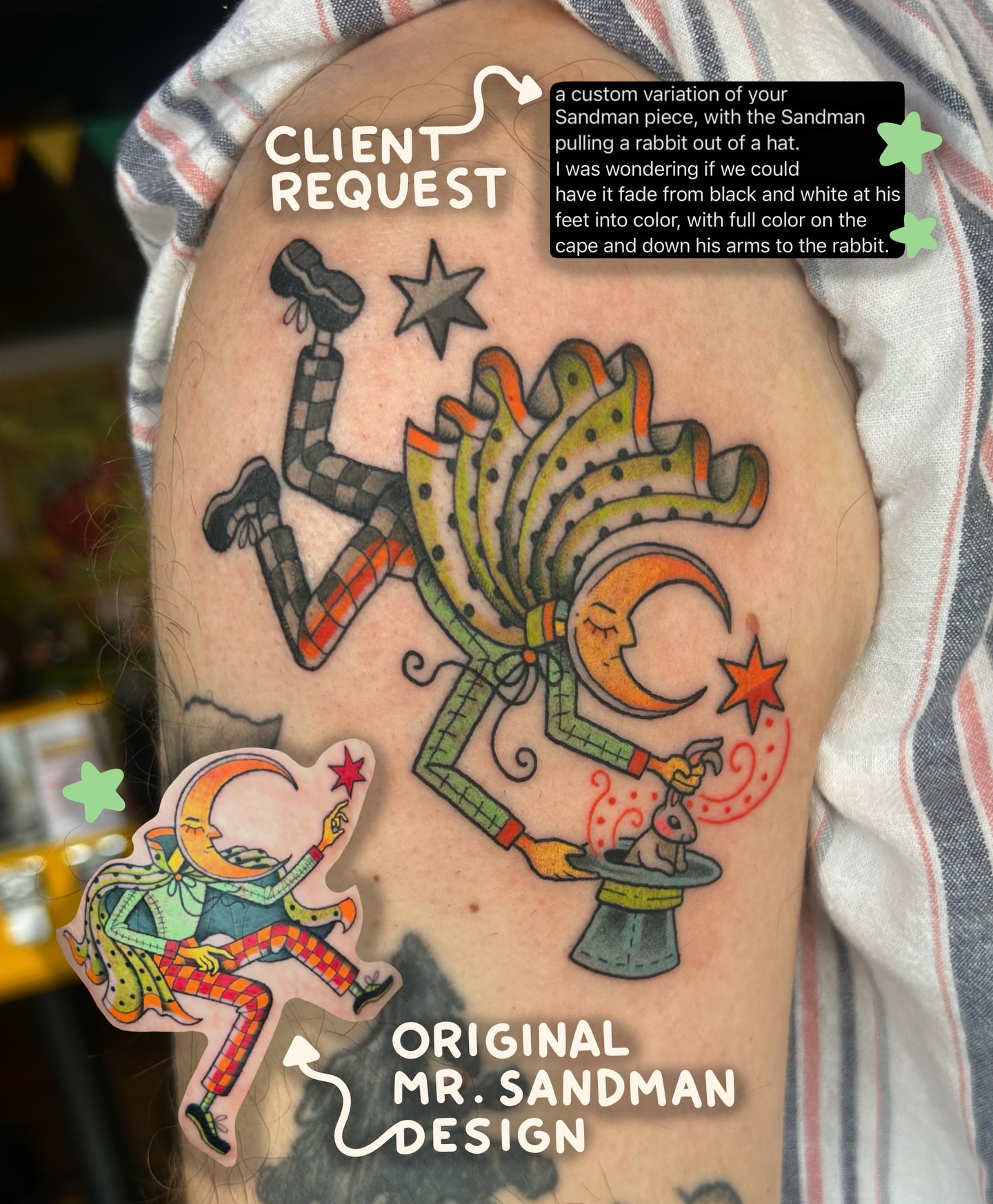 Tattoo by @sadiebartchtattoos — illustrative