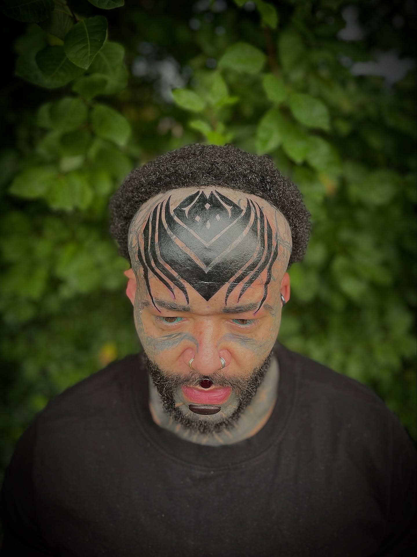Tribal tribal tattoo on the head by ๐ต๐๐๐ ๐ฐ๐๐๐