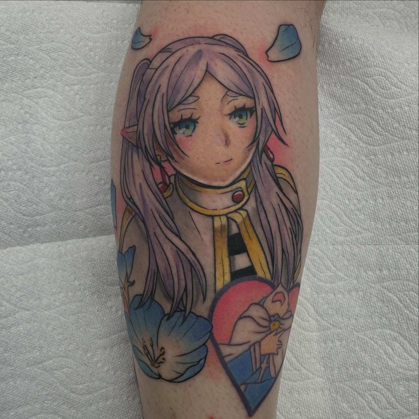 Tattoo by @ugh_mychaela โ anime, watercolor