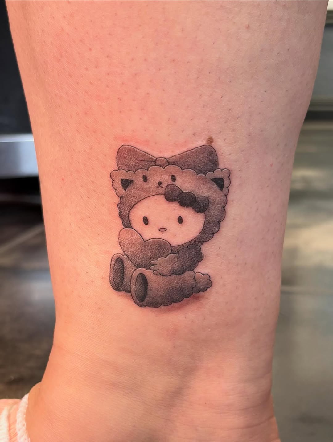 New school tattoo on the forearm by alana khounmeuang