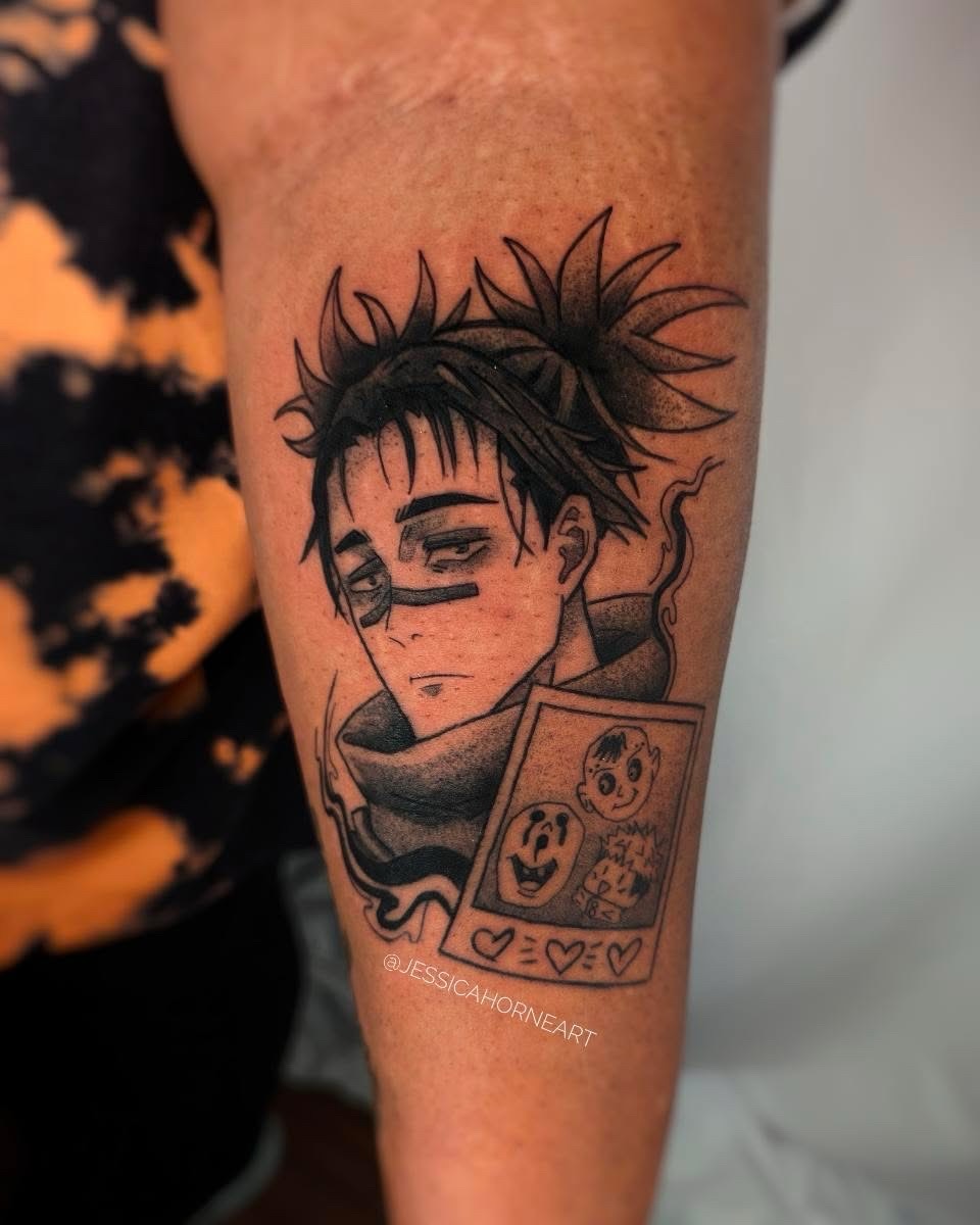 Tattoo by @jessicahorneart β dotwork, anime