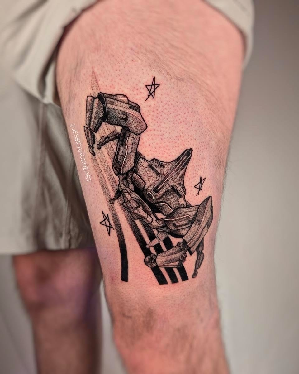 Tattoo by @jessicahorneart β dotwork, geometric