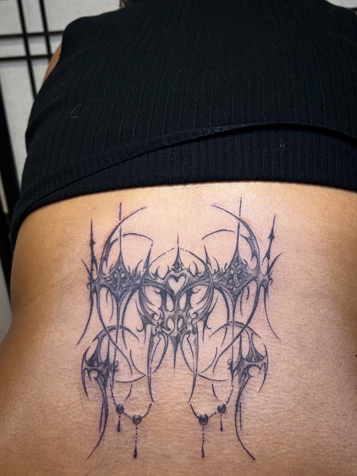 Crowns tribal tattoo on the thigh by ★ Val! ★ Tattoo Artist