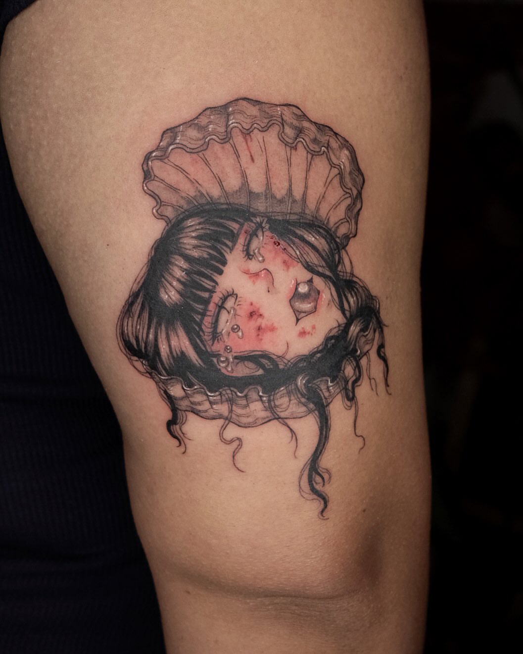 Tattoo by @misaxinks — dark_realism