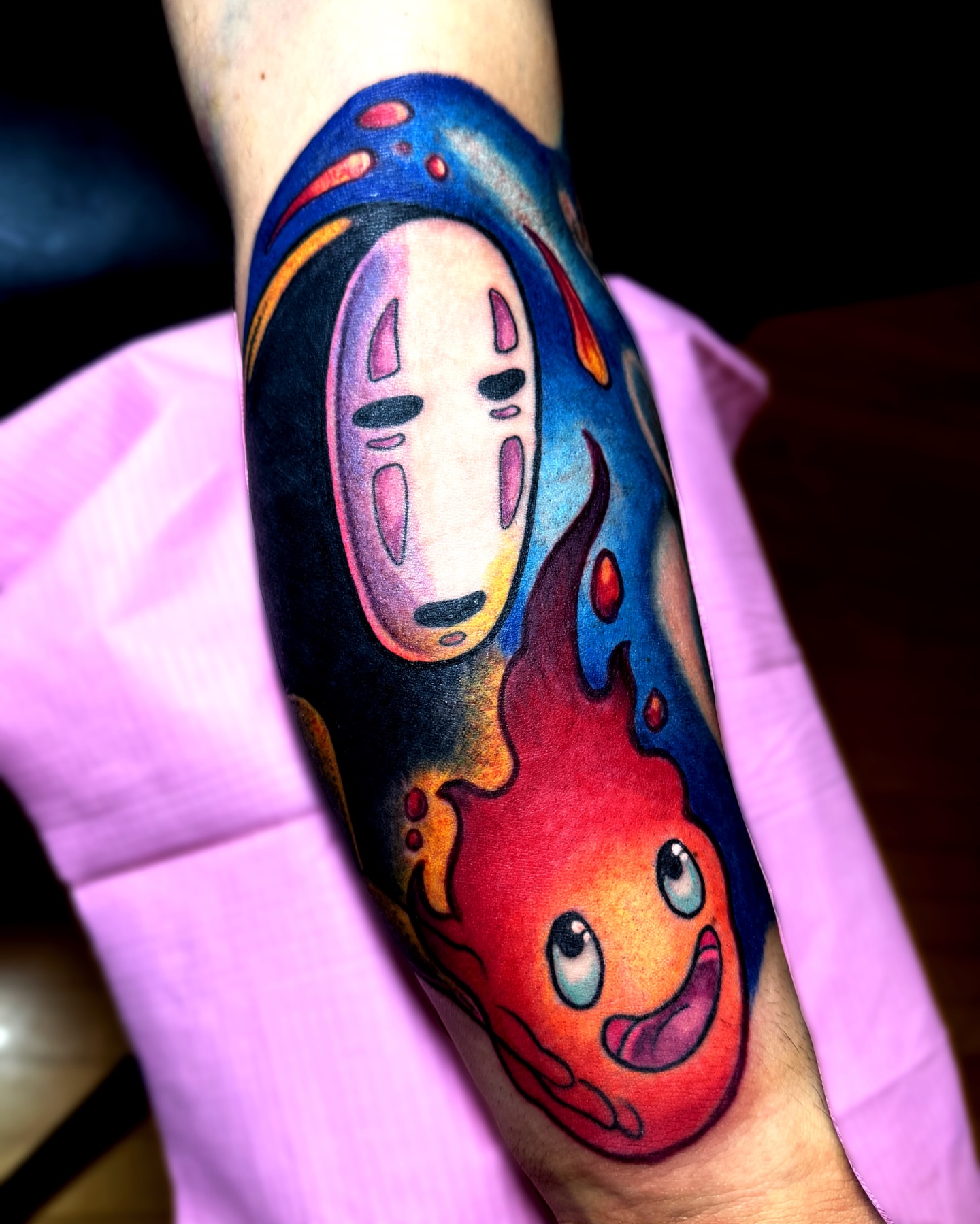 Tattoo by @kuntrevolution — anime, dotwork