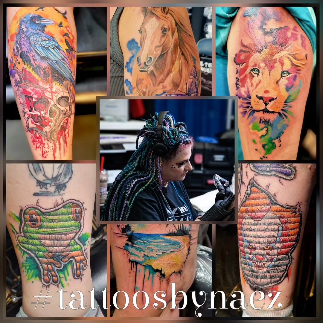 Tattoo by @tattoosbynaez — realism, trash_polka