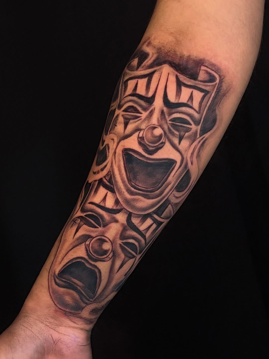Tattoo by @inkedbyhades — chicano, black_and_grey