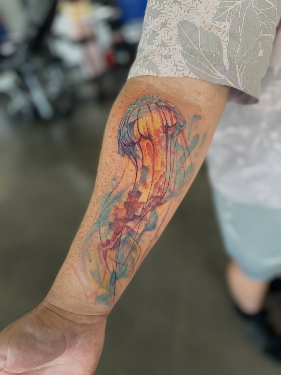 Tattoo by @cameronhobbs_art — watercolor, realism