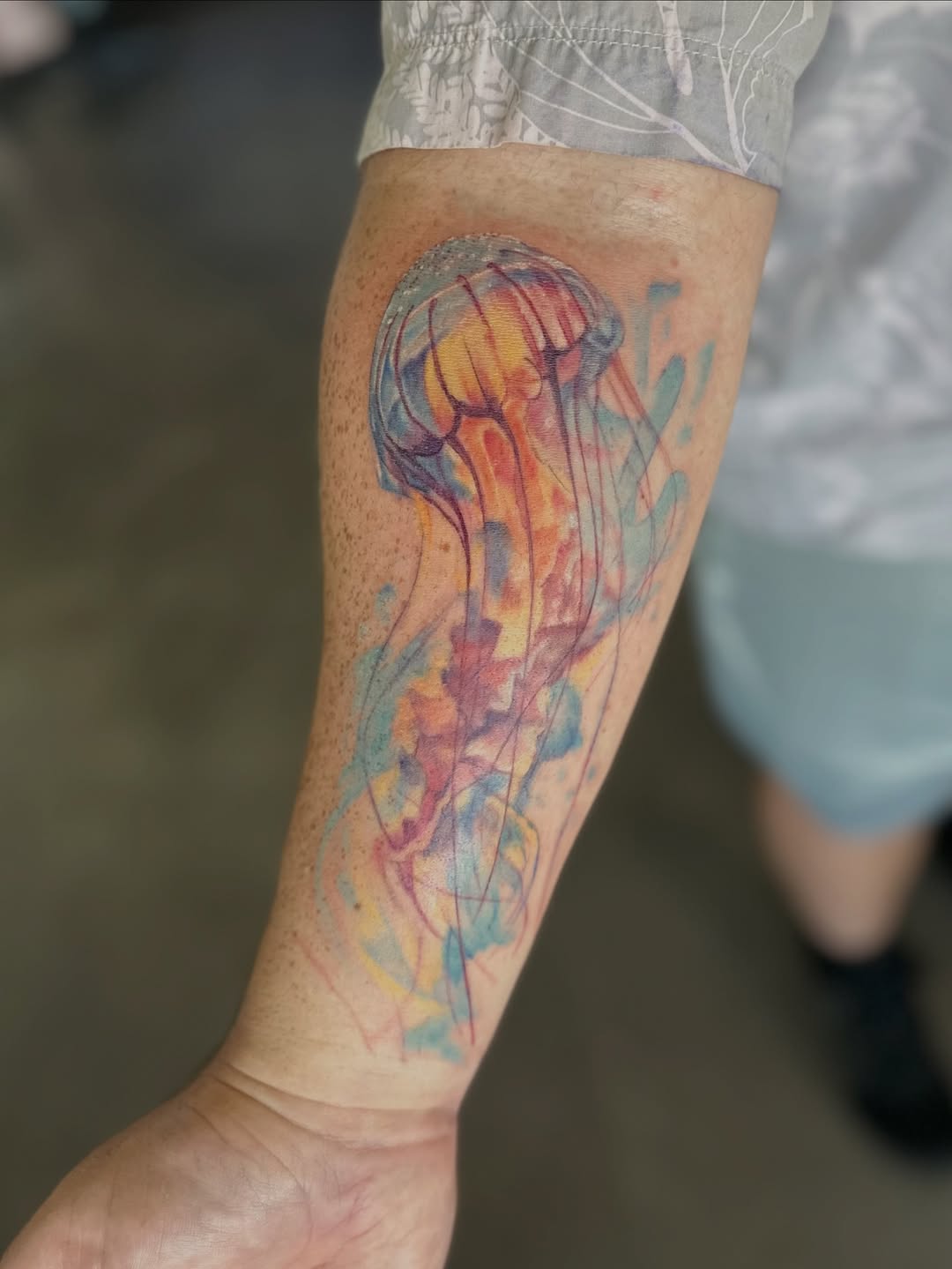 Tattoo by @cameronhobbs_art — watercolor