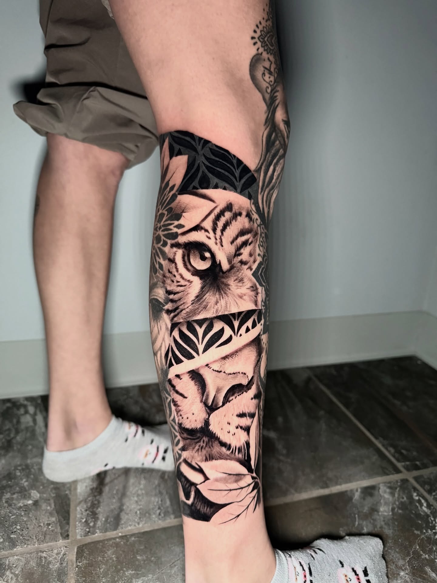 Tattoo by @shellzinkz — realism, black_and_grey