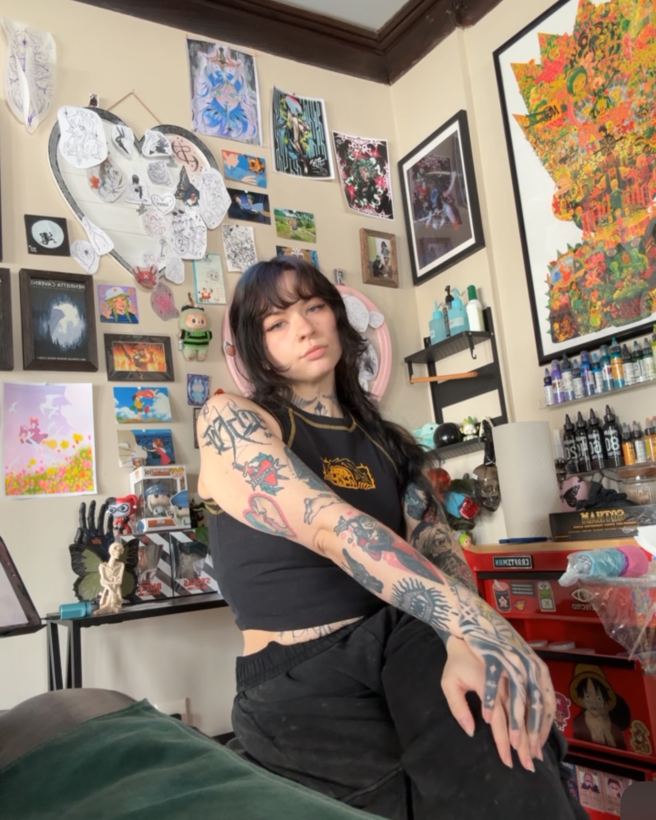 Tattooed arm black and grey tattoo on the upper arm by Jynx