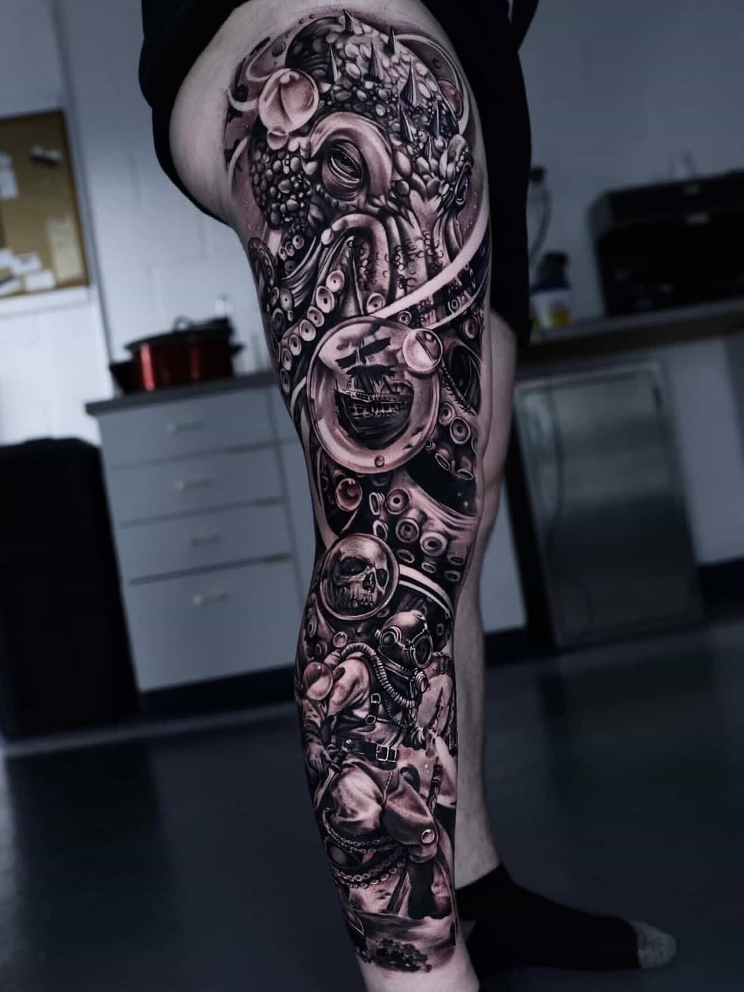 Tattoo work at Bizarre Bazaar Tattoo Convention 2026