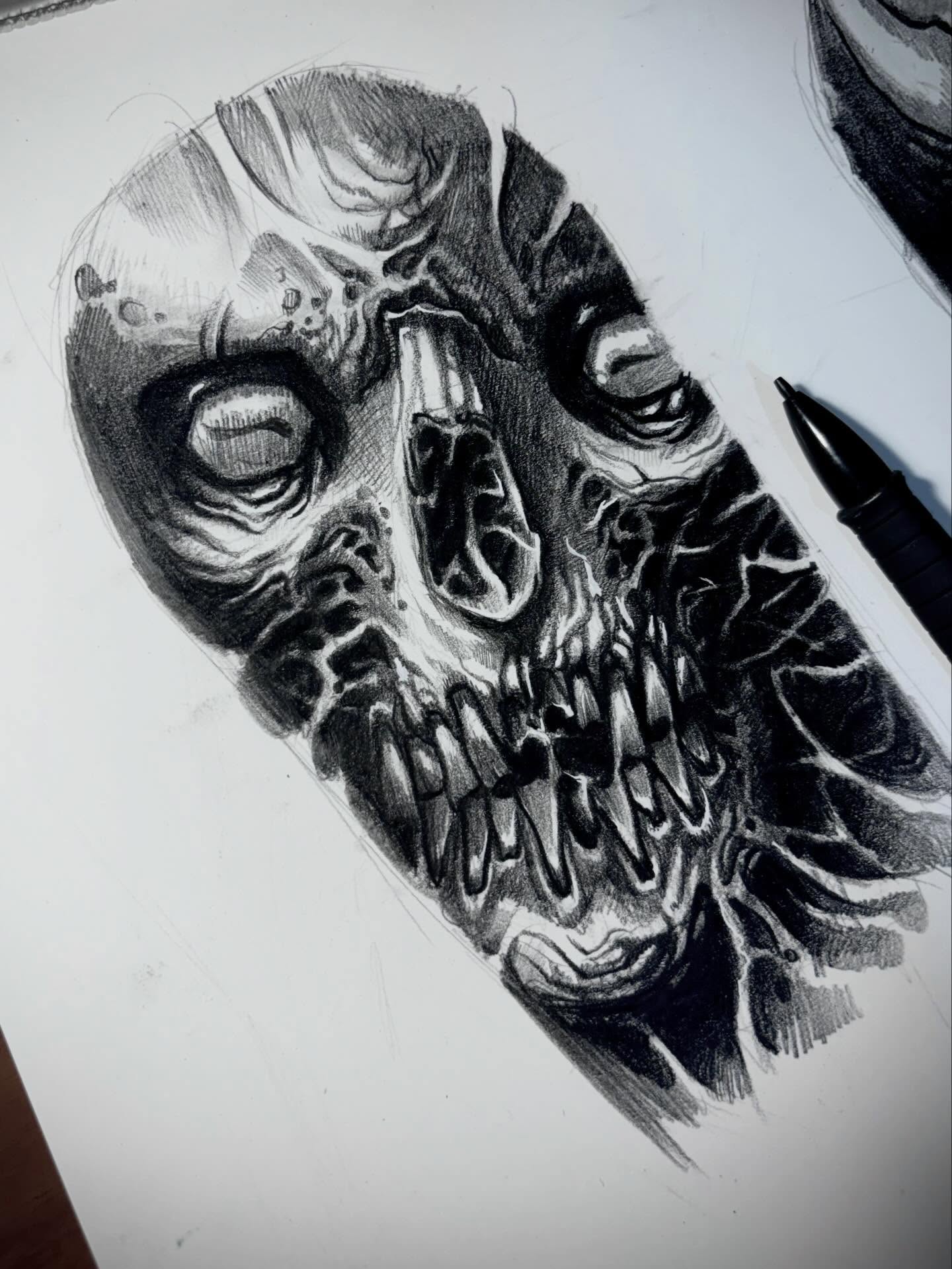 Tattoo by @blaggy__black — black_and_grey, realism