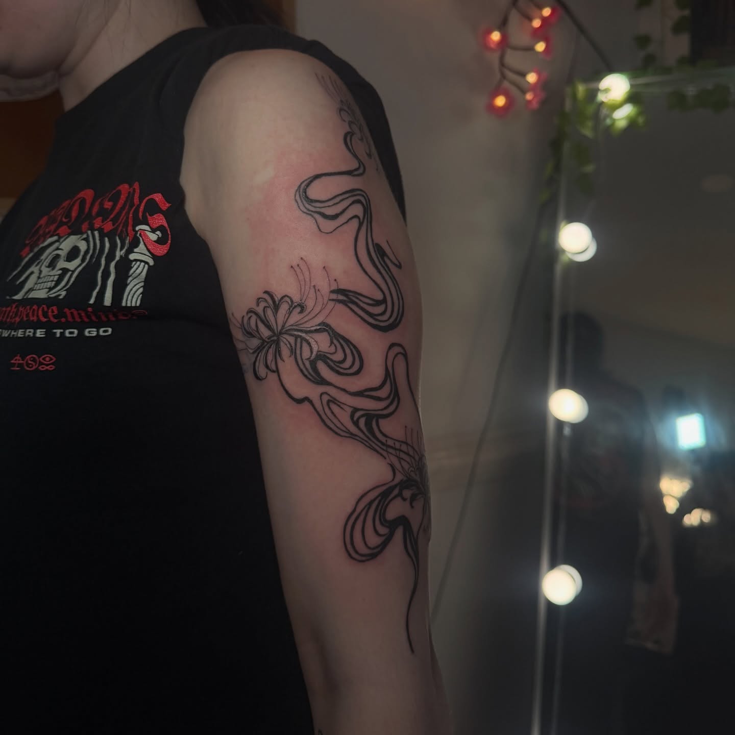 Tattoo by @elvineink — black_and_grey