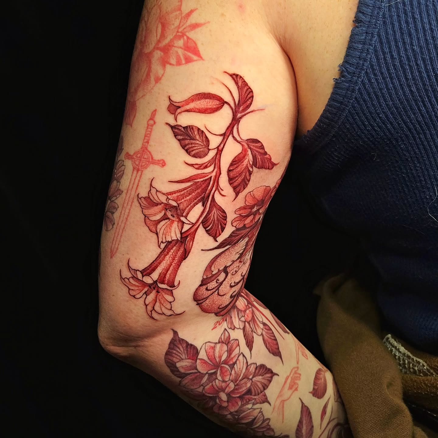 Tattoo by @glasswingtattoo — dotwork, ornamental