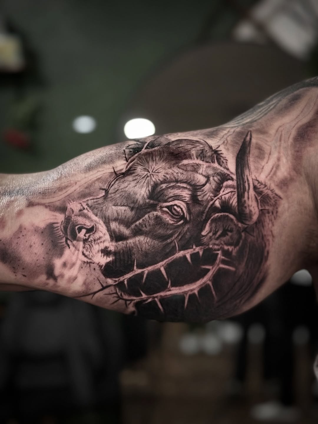 Tattoo by @maybebaby_tattoo — realism, black_and_grey