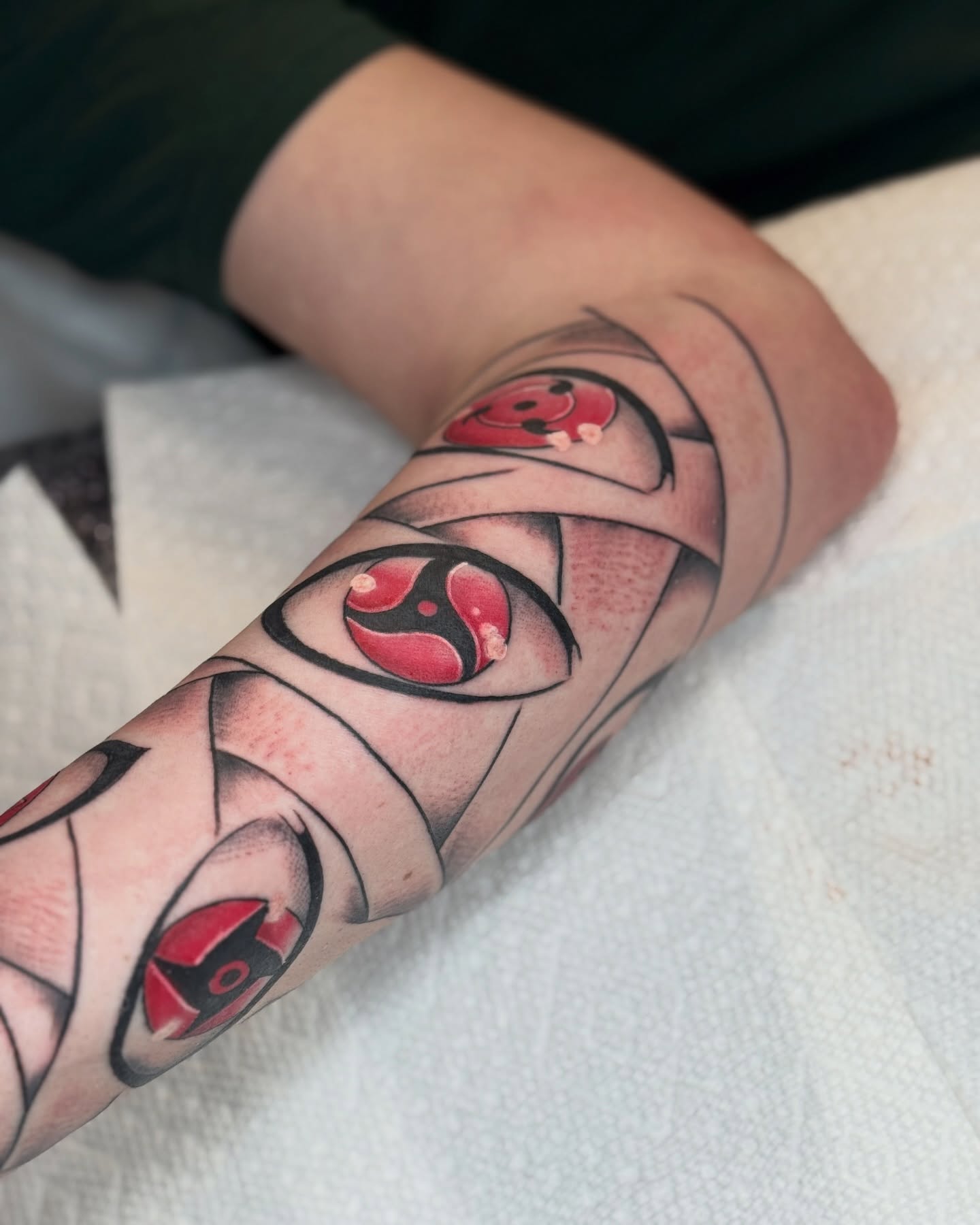 Tattoo by @majinmish — dotwork, geometric