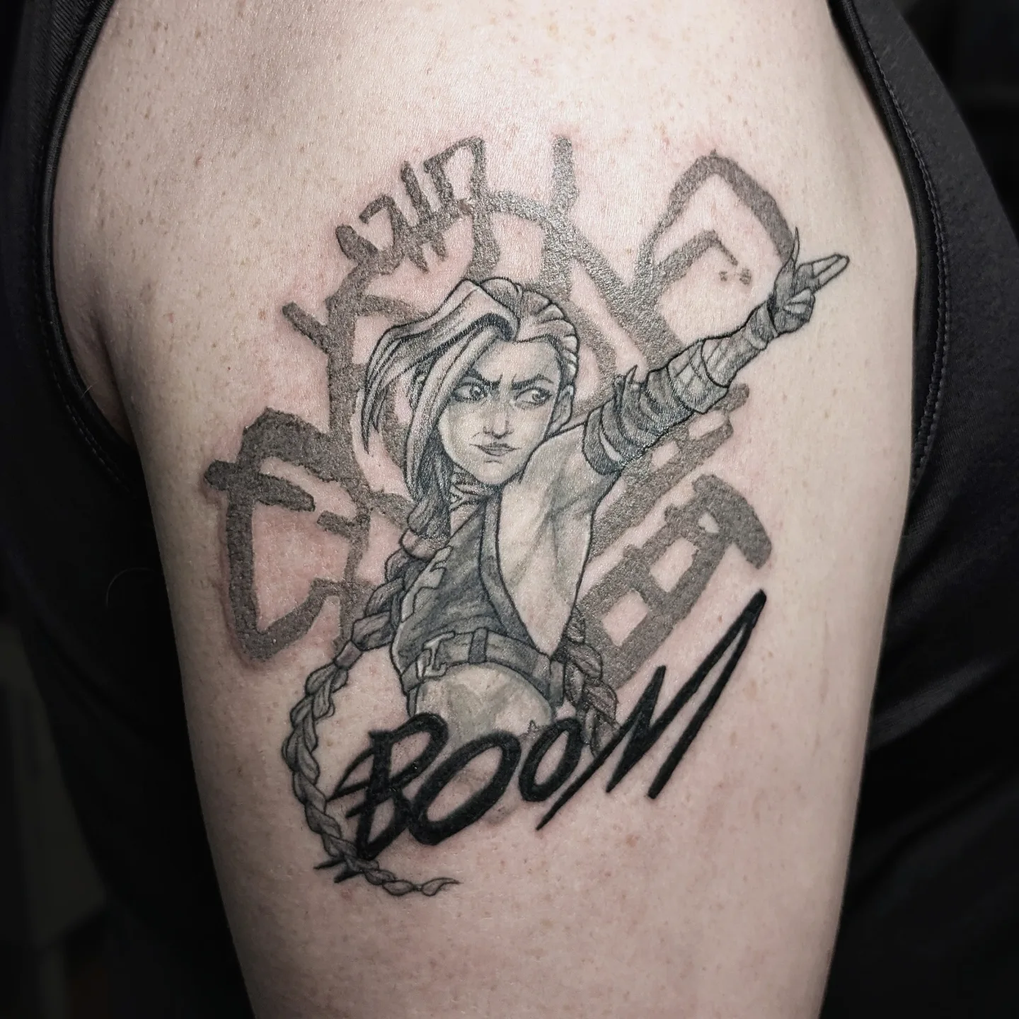 Tattoo by @inkedmongoose — black_and_grey