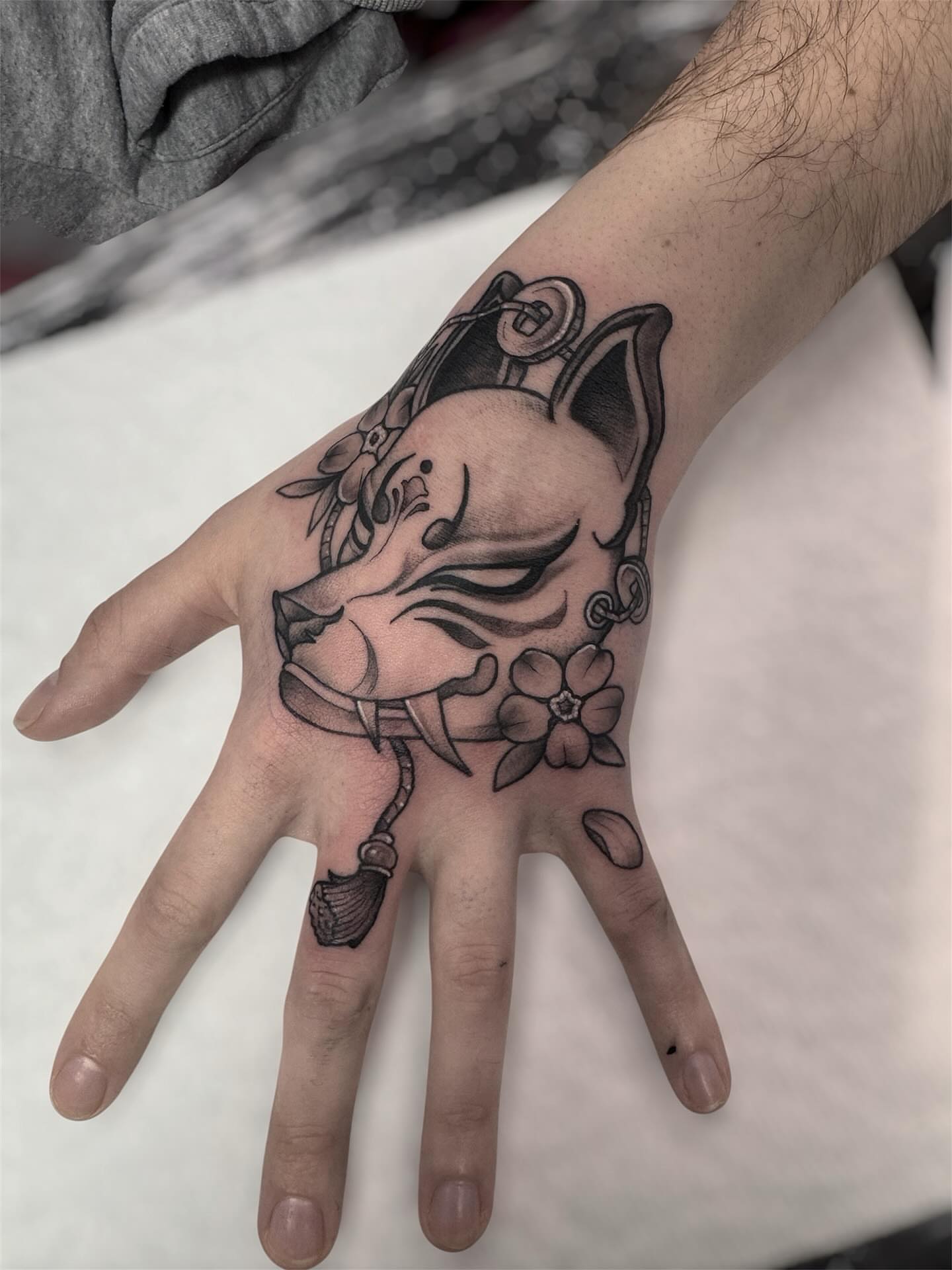 Tattoo by @_crybaby.tattoos — black_and_grey