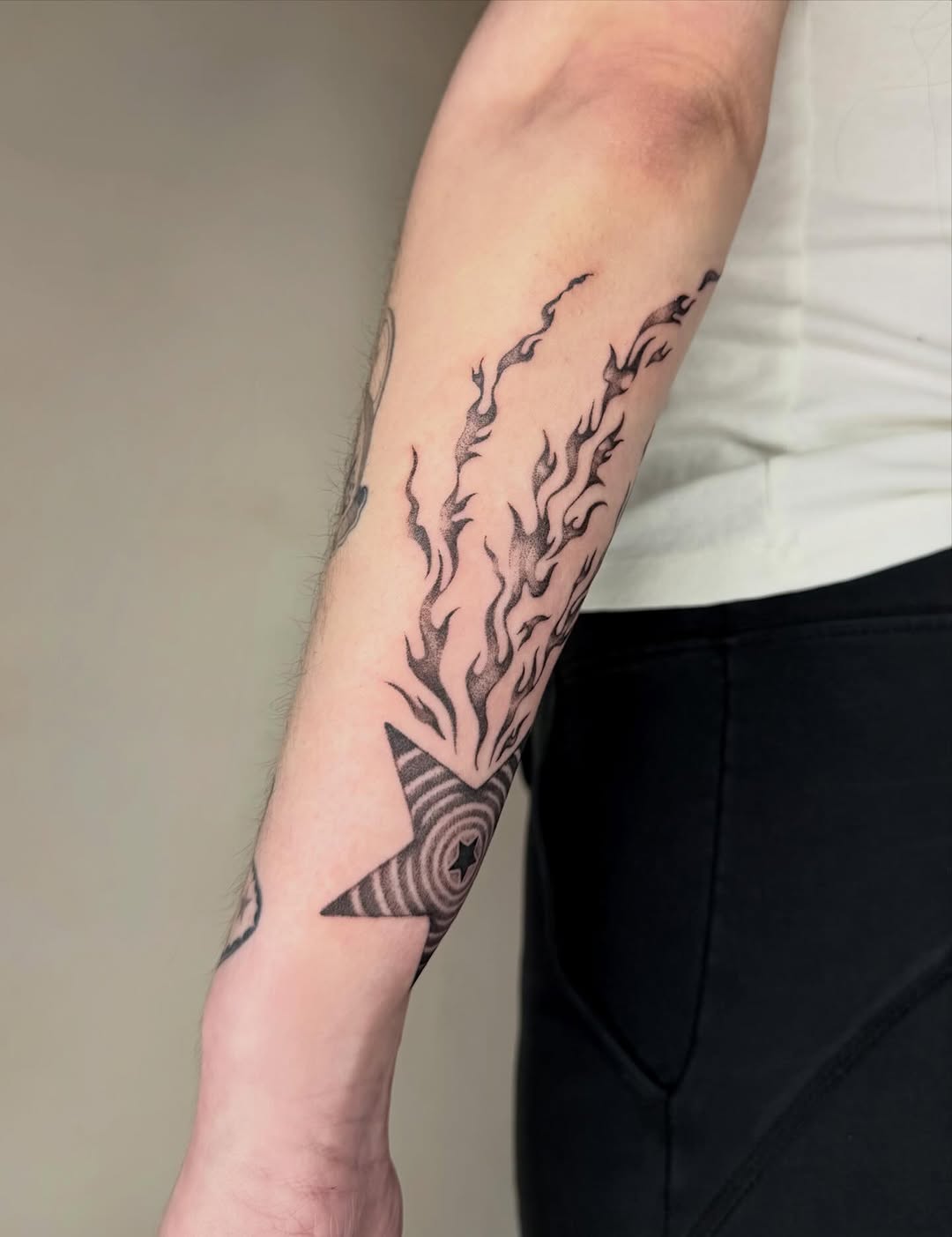 Tattoo by @artby_avarose — dotwork, black_and_grey