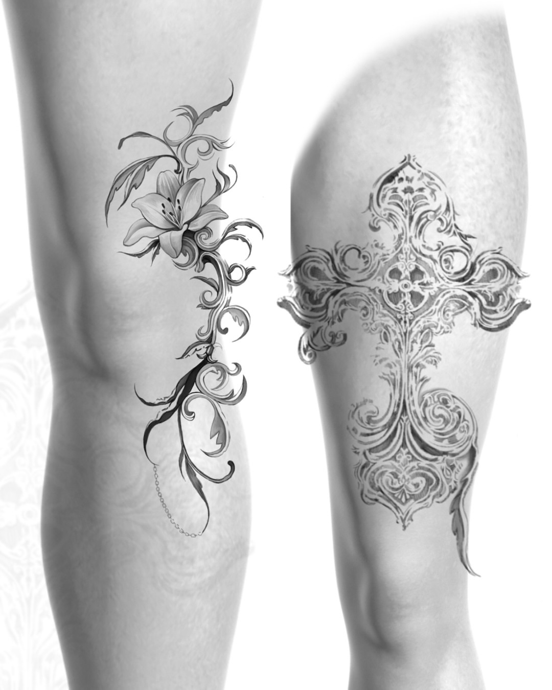 Tattoo by @michelleyoon_ttt — black_and_grey, ornamental