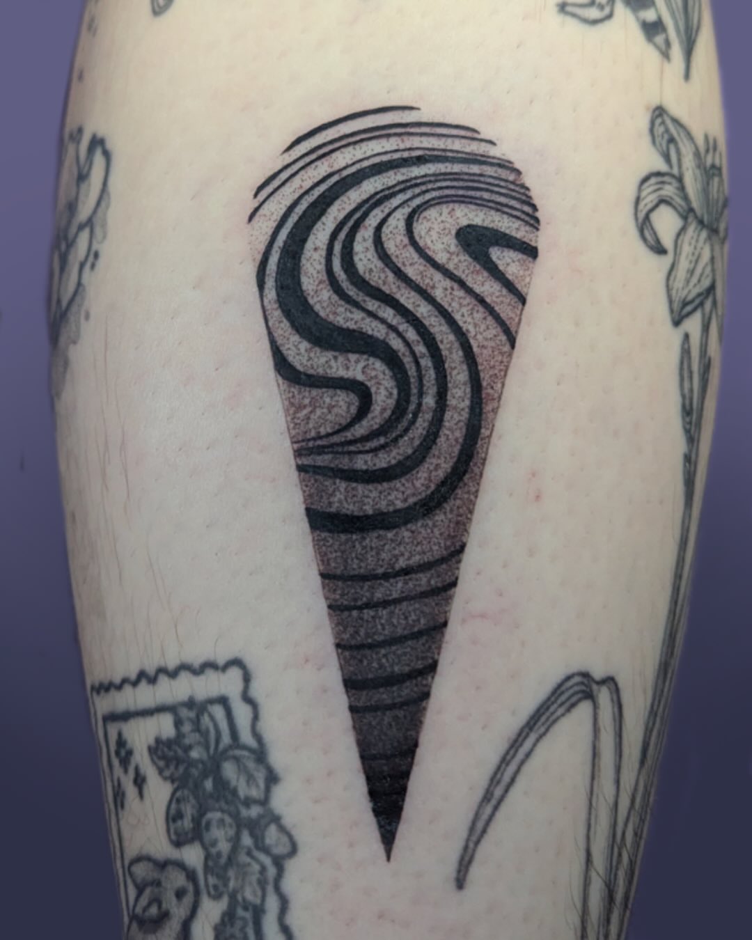 Tattoo by @lepus_tattoos — dotwork