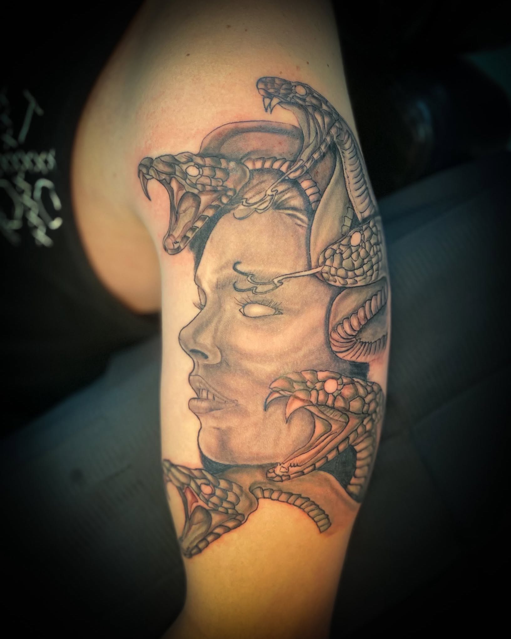 Tattoo by @sparrow_inks — black_and_grey, realism