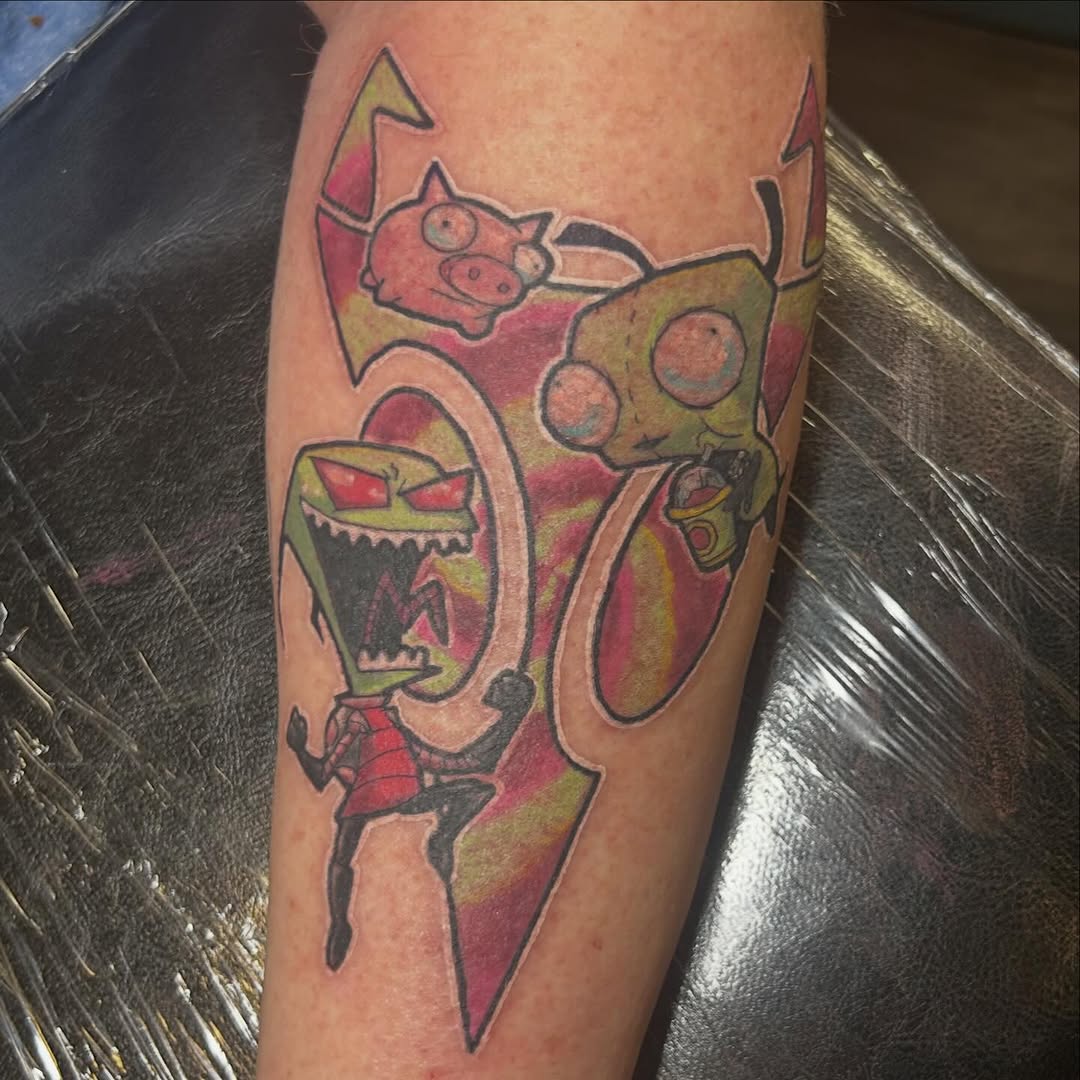 Tattoo by @izeatyerbrainz β new_school, anime