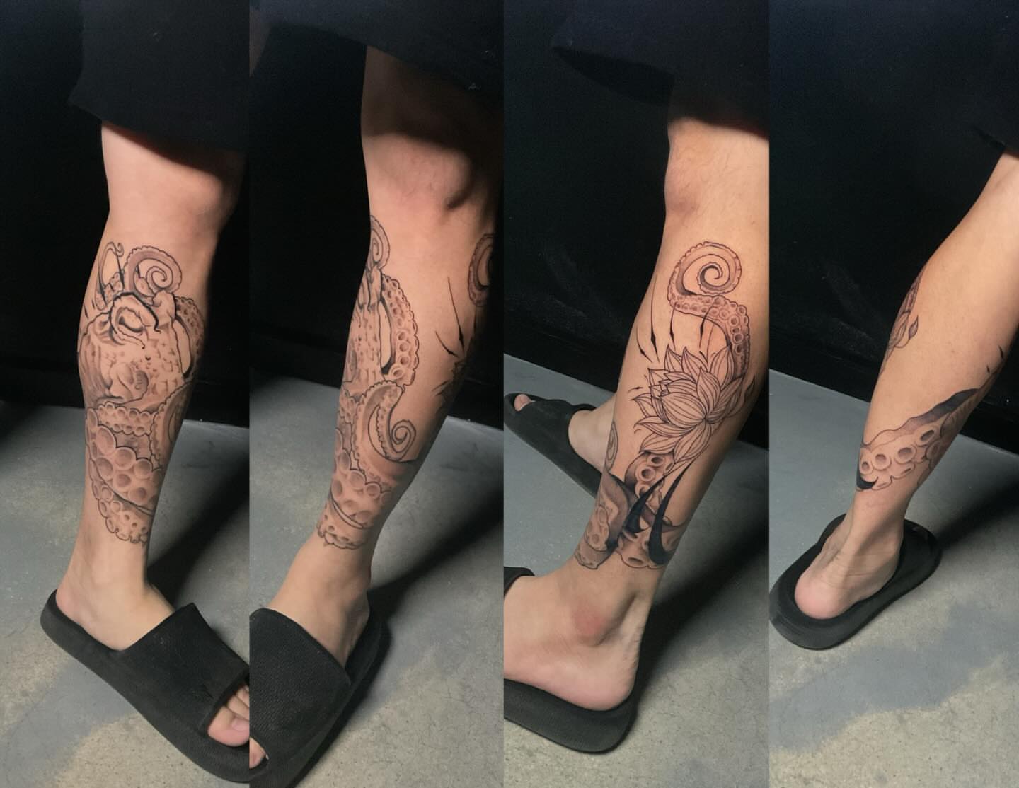 Tattoo by @indigoicarus999 — black_and_grey, geometric