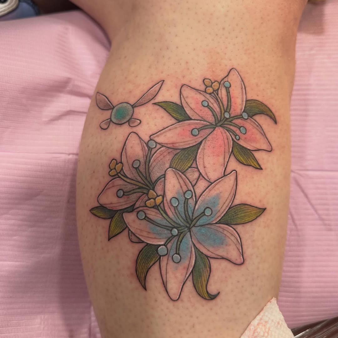 Tattoo by @honeysucktattoo — fine_line, watercolor