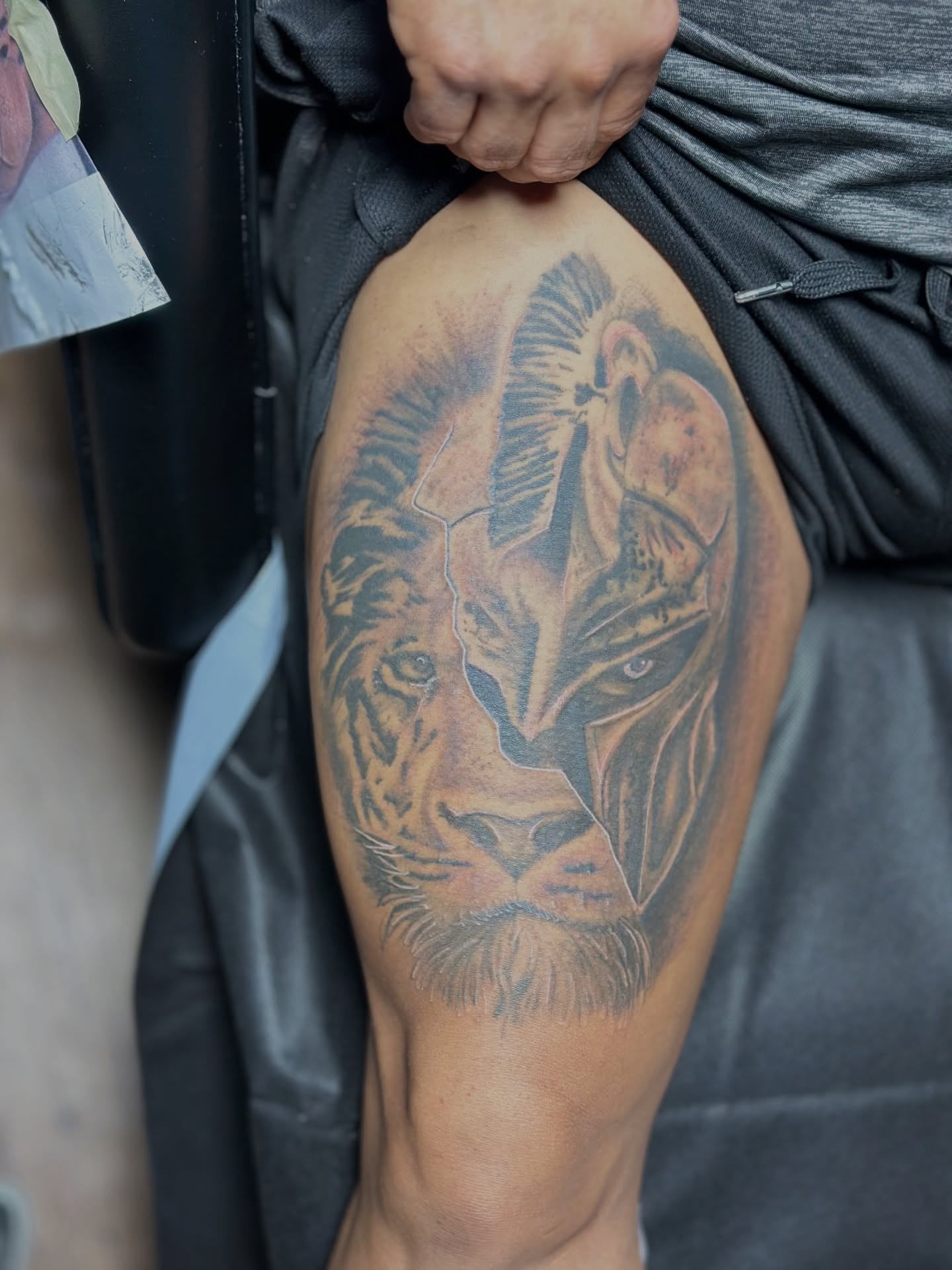 Tattoo by @gabby_la_piercer — realism, black_and_grey