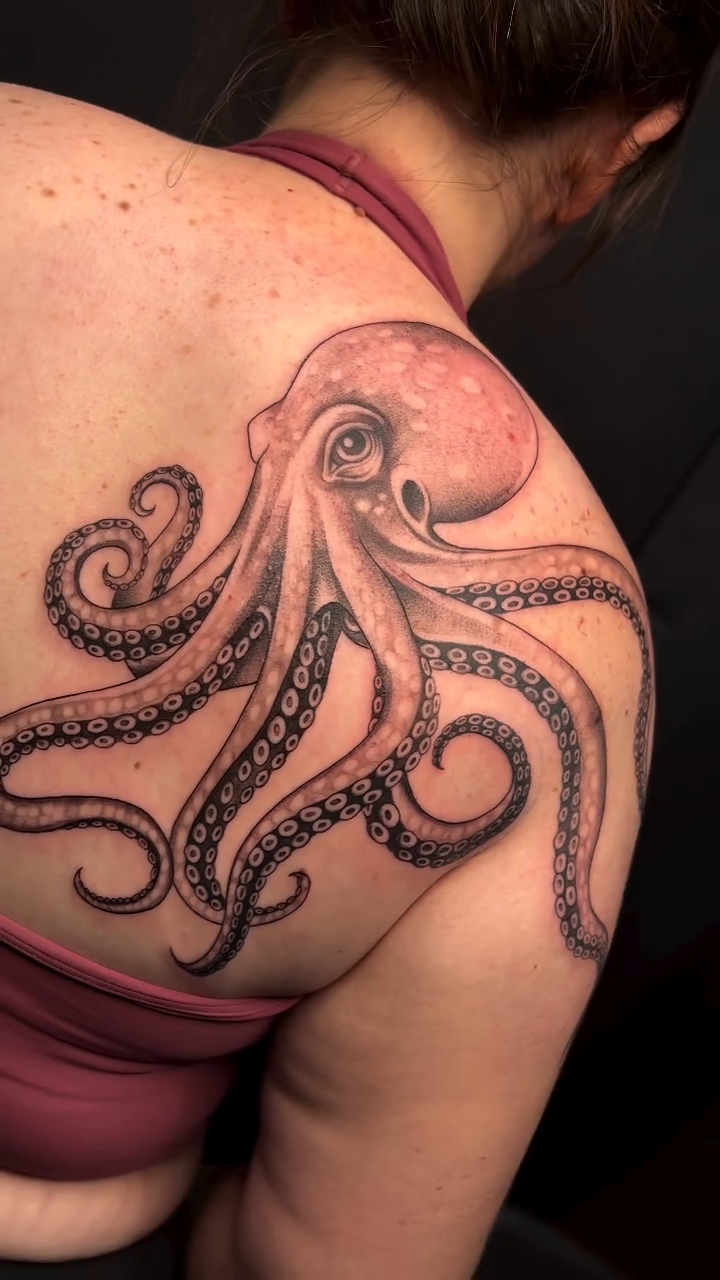 Tattoo by @elizagreed — black_and_grey, realism