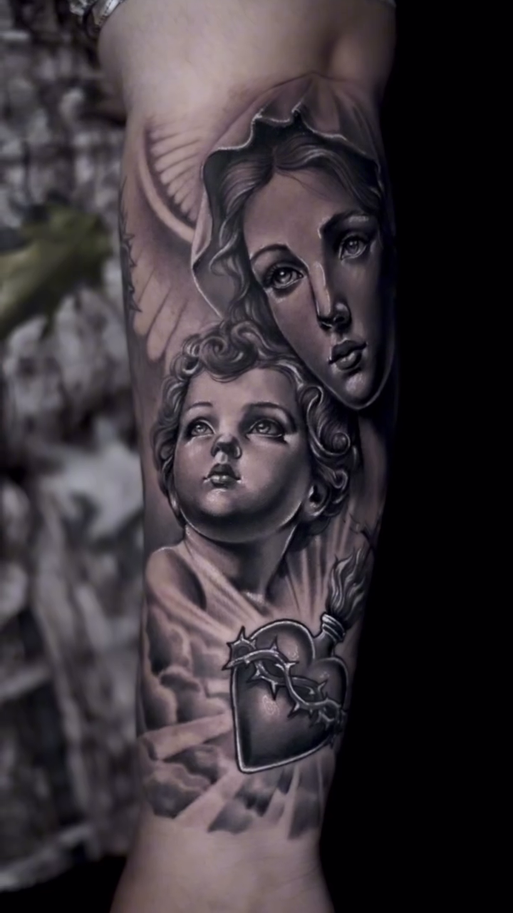 Tattoo by @tattooyasmany2012 — realism, black_and_grey