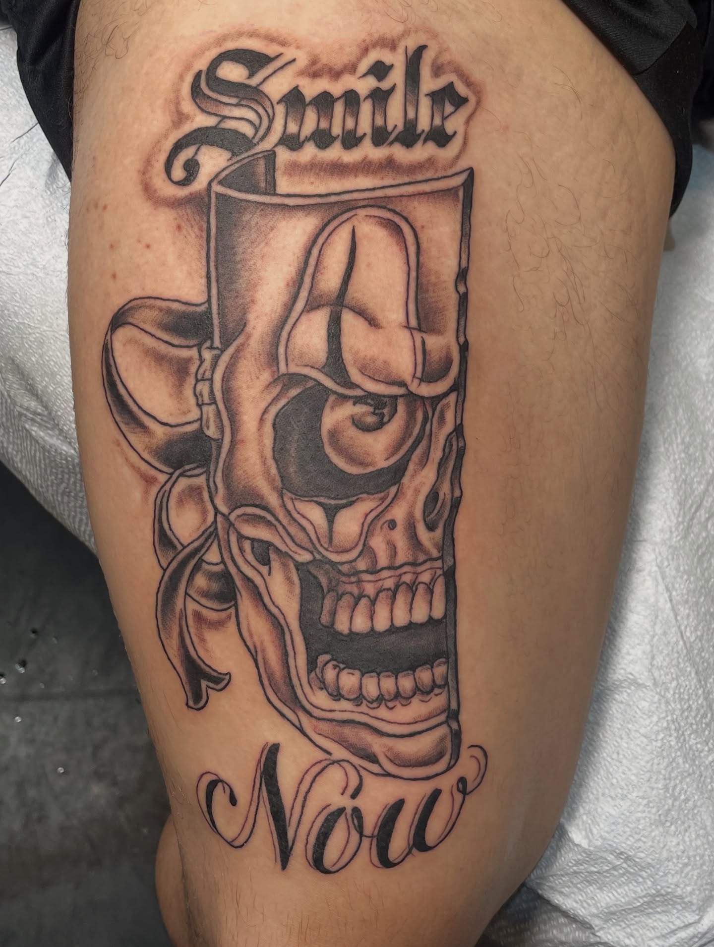 Tattoo by @brandonglasstattoos — black_and_grey