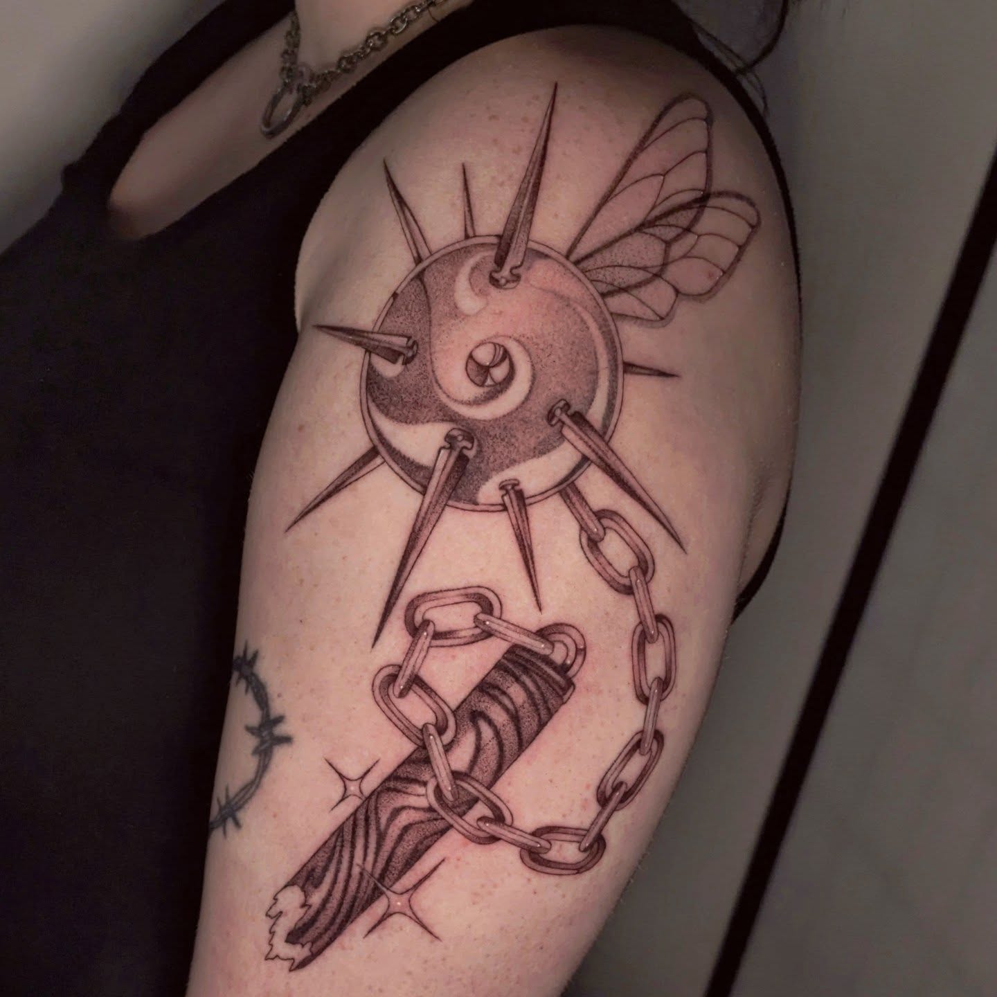 Tattoo by @jasdillonart — black_and_grey
